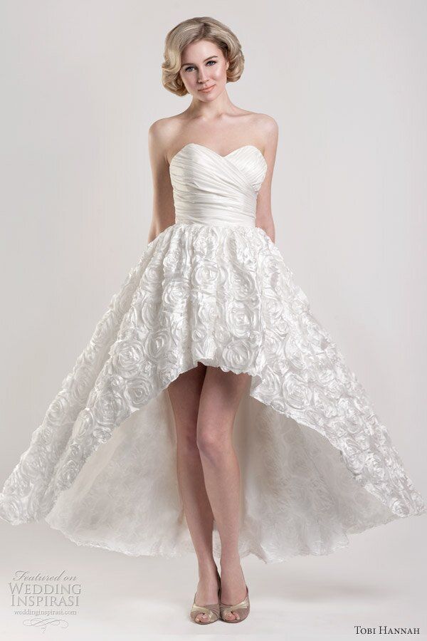 Short to long wedding dress Photo - 2