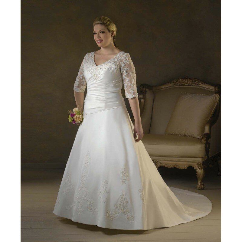 Wedding dress long lace sleeves Photo - 5